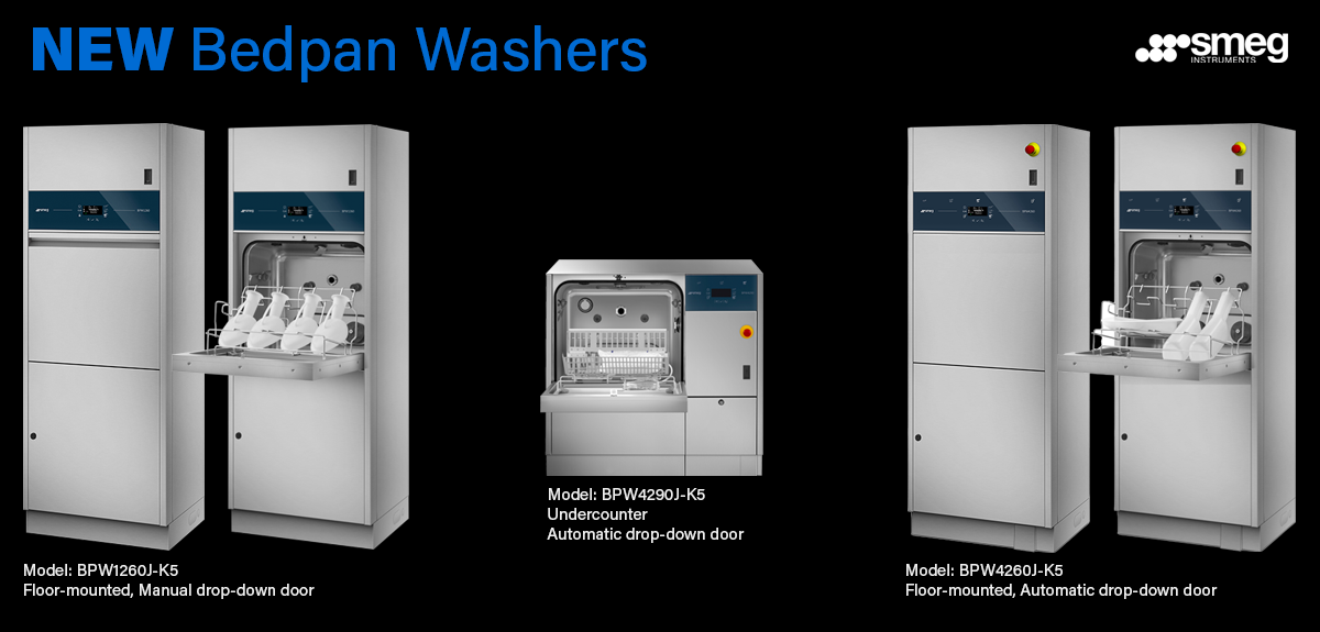 Innovative range of bedpan washers from Smeg