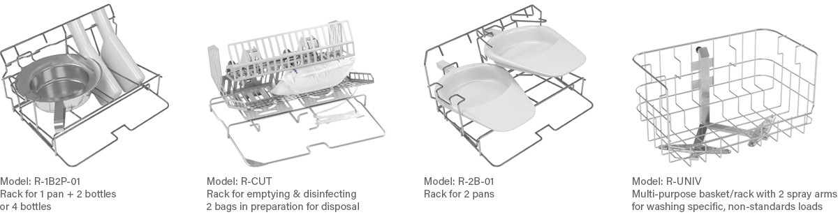 Comprehensive range of stainless steel racks and accessories